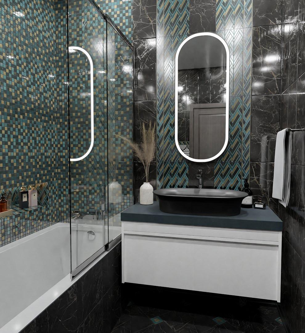 Декор MM7204 Алькала черный мозаичный 20*50*8 (уп\10шт), шт Декор MM7204 Алькала черный мозаичный 20*50*8 (уп\10шт), шт