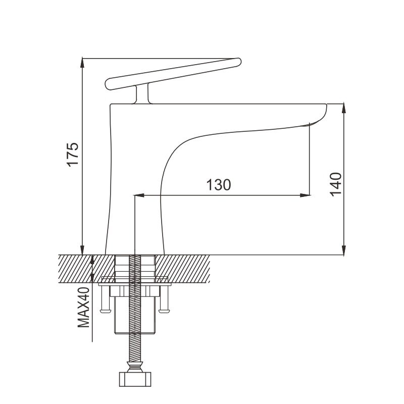 Смеситель для раковины латунь R1601Q Смеситель для раковины латунь R1601Q