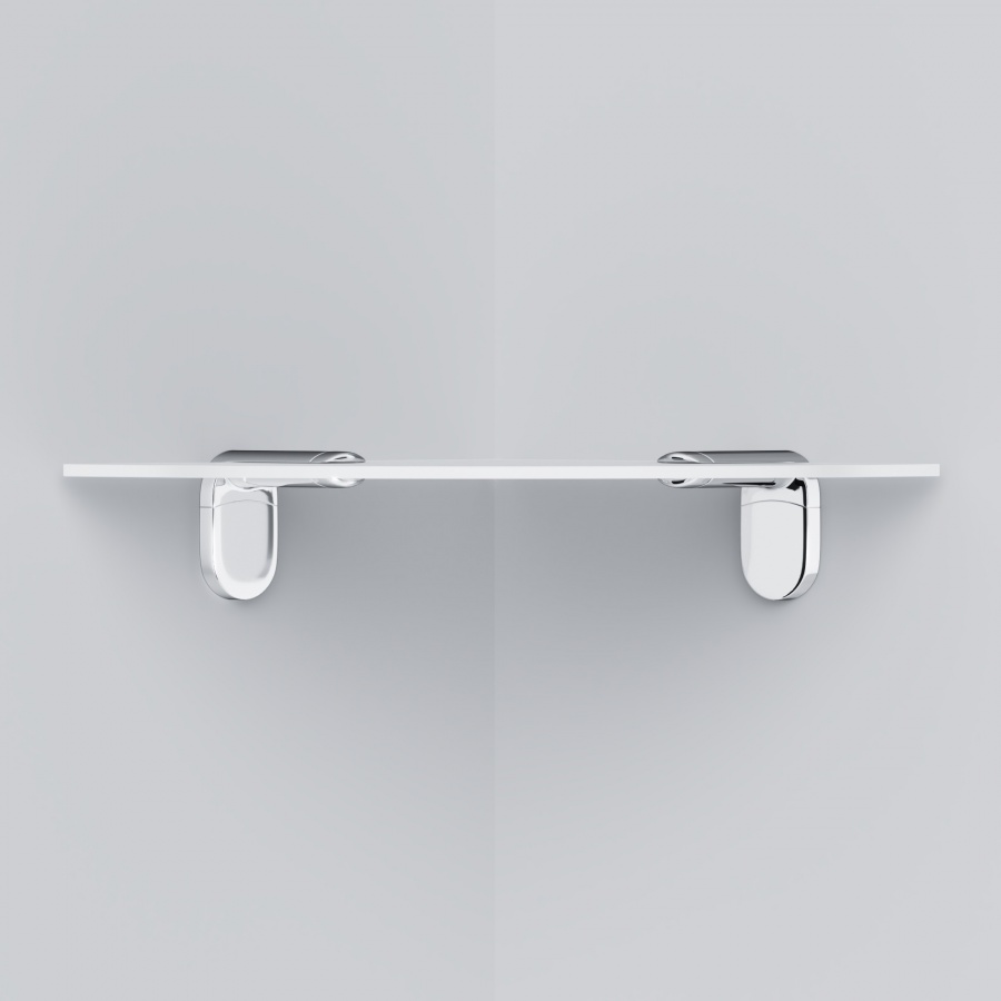 A8434900 X-Joy Угловая стеклянная полка, 20 см A8434900 X-Joy Угловая стеклянная полка, 20 см