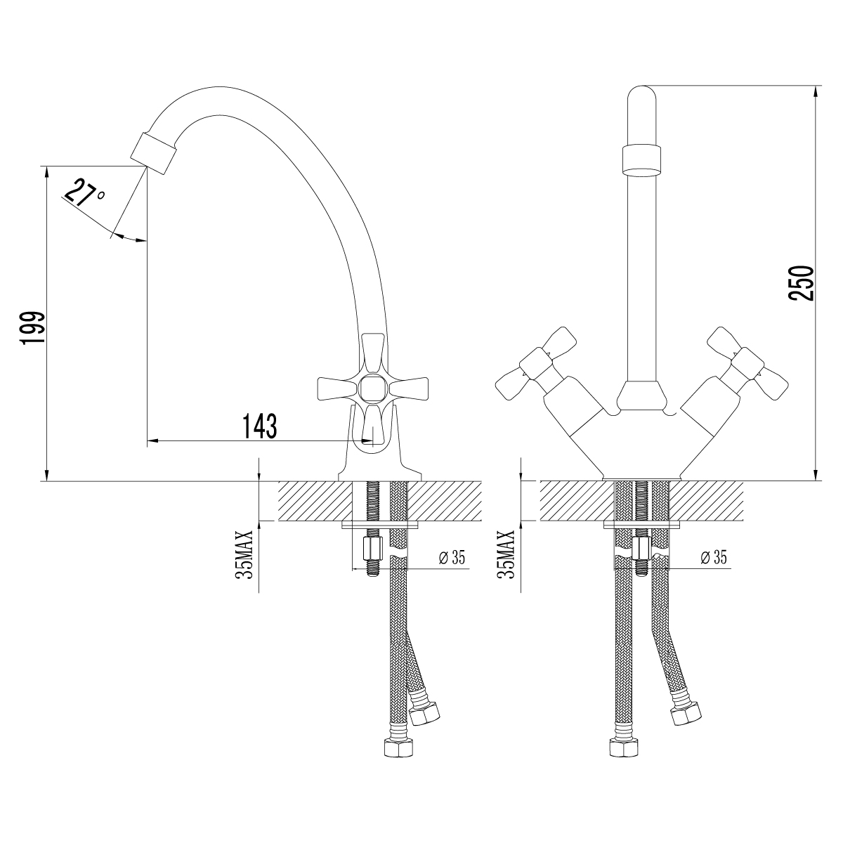Смеситель Lemark Benefit LM2504C для кухни Смеситель Lemark Benefit LM2504C для кухни