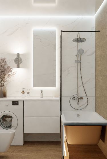 Дизайн-проект интерьера ванной комнаты