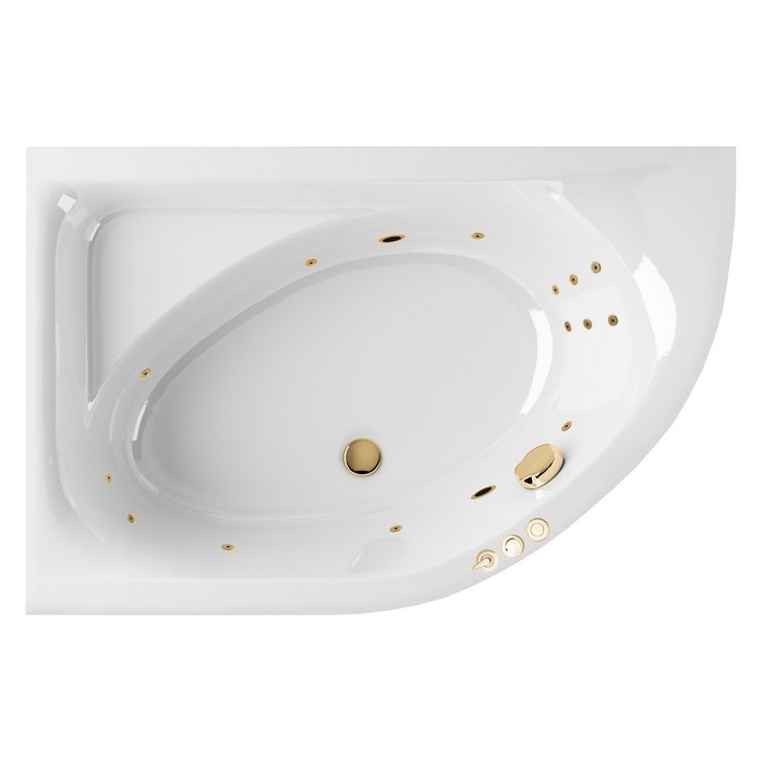 Ванна EXCELLENT Aquarella 170x110 (левая) "SMART" (золото) Ванна EXCELLENT Aquarella 170x110 (левая) "SMART" (золото)