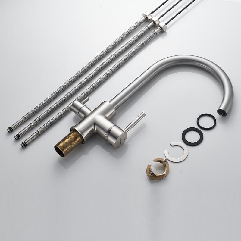 Смеситель для кухни со встроенным фильтром (краном) под питьевую воду Shevanik S128 S128L Смеситель для кухни со встроенным фильтром (краном) под питьевую воду Shevanik S128 S128L