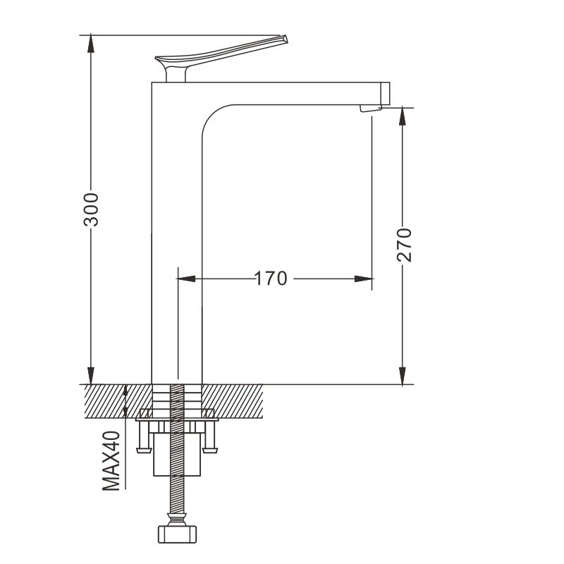Смеситель для раковины латунь R2311F Смеситель для раковины латунь R2311F