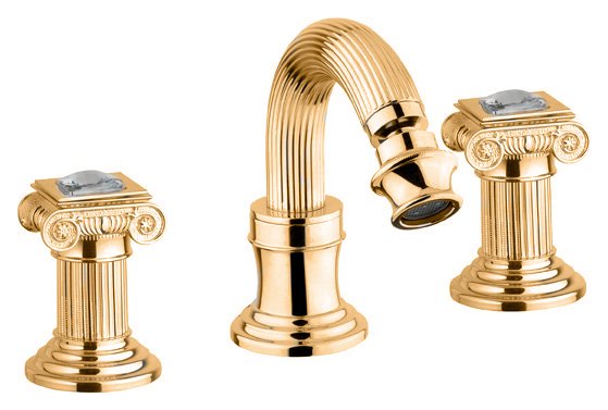 OLIMP-BBS2-03/24-Sw Смеситель для биде на три отверстия с донным клапаном, золото, ручки Swarovski OLIMP-BBS2-03/24-Sw Смеситель для биде на три отверстия с донным клапаном, золото, ручки Swarovski