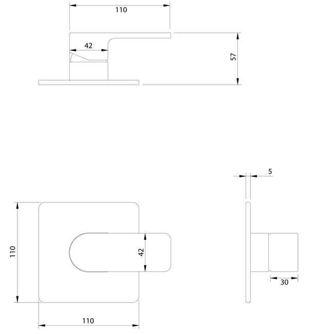 Смеситель для душа скрытого монтажа OMNIRES BARETTI BA7845CR (хром) Смеситель для душа скрытого монтажа OMNIRES BARETTI BA7845CR (хром)