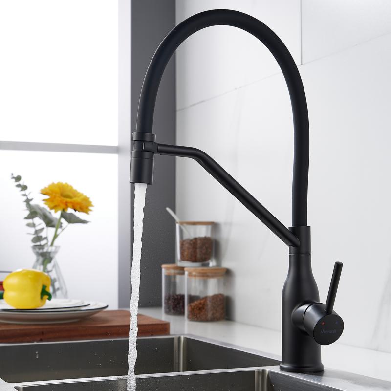 Смеситель для кухни с гибким изливом Shevanik S343H-3 Смеситель для кухни с гибким изливом Shevanik S343H-3