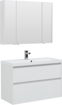 Мебель для ванной Aquanet Гласс 100 белый