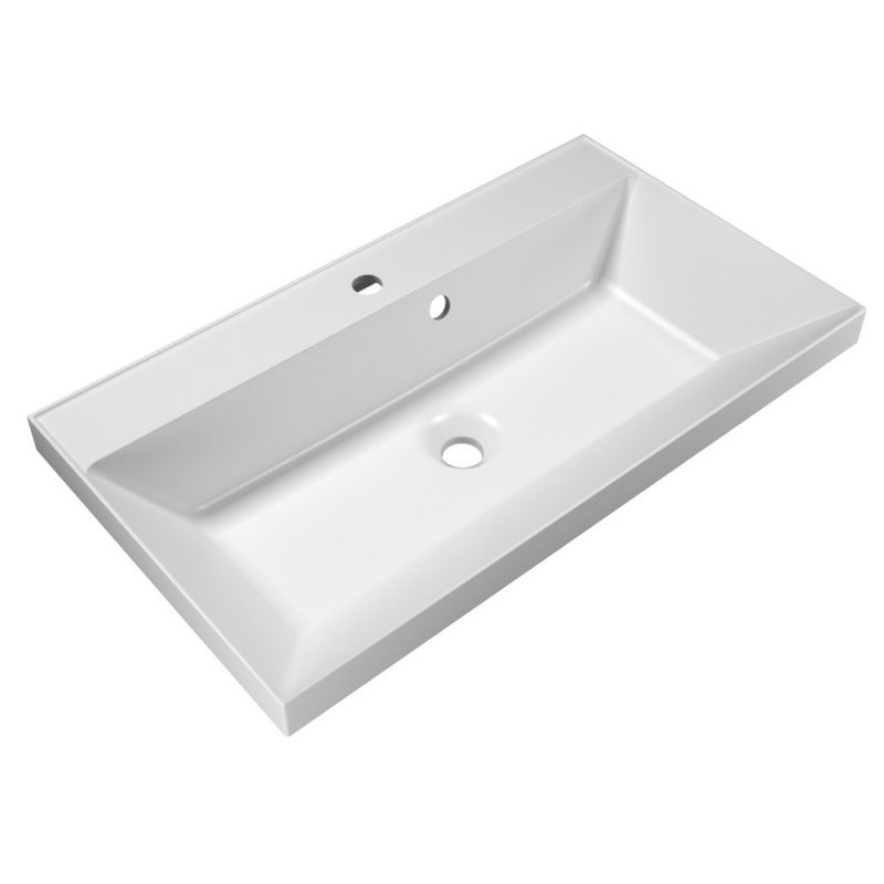 Тумба с раковиной подвесная BelBagno MARINO 80 Rovere Bianco, раковина белая Тумба с раковиной подвесная BelBagno MARINO 80 Rovere Bianco, раковина белая