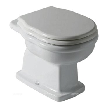 Чаша приставного унитаза BelBagno BOHEME BB115CBS