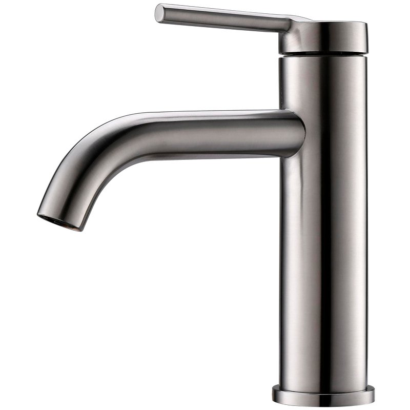 ETNA Смеситель для раковины без донного клапана, нержавеющая сталь, исполнение сатин ETN-LVM2-IN ETNA Смеситель для раковины без донного клапана, нержавеющая сталь, исполнение сатин ETN-LVM2-IN