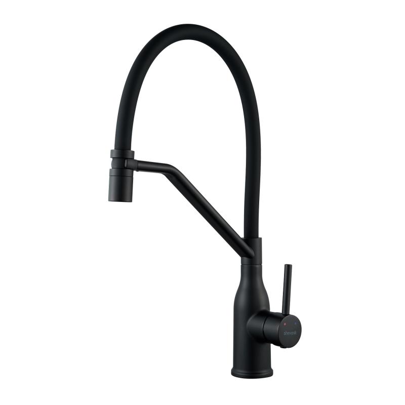 Смеситель для кухни с гибким изливом Shevanik S343H-3 Смеситель для кухни с гибким изливом Shevanik S343H-3