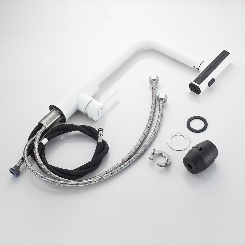 Смеситель для кухни с выдвижной лейкой Shevanik S263 S263C Смеситель для кухни с выдвижной лейкой Shevanik S263 S263C