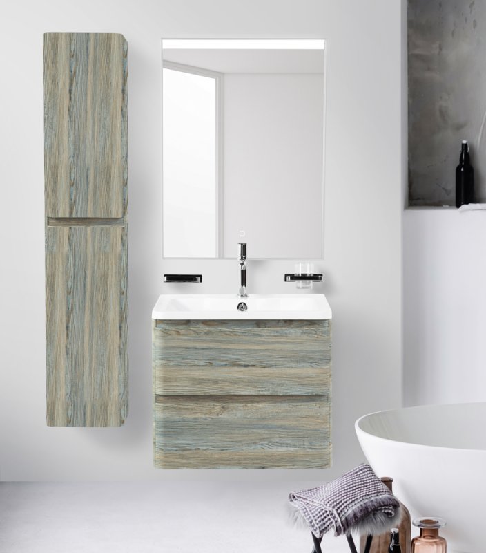 Тумба с раковиной подвесная BelBagno ALBANO 60 Rovere Rustico, раковина белая Тумба с раковиной подвесная BelBagno ALBANO 60 Rovere Rustico, раковина белая