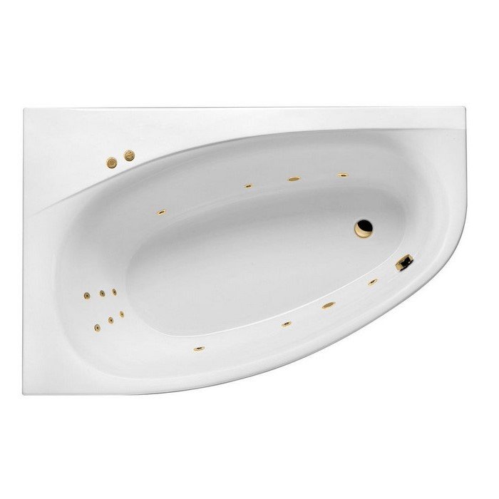 Ванна EXCELLENT Kameleon 170x110 (левая) "LINE" (золото) Ванна EXCELLENT Kameleon 170x110 (левая) "LINE" (золото)