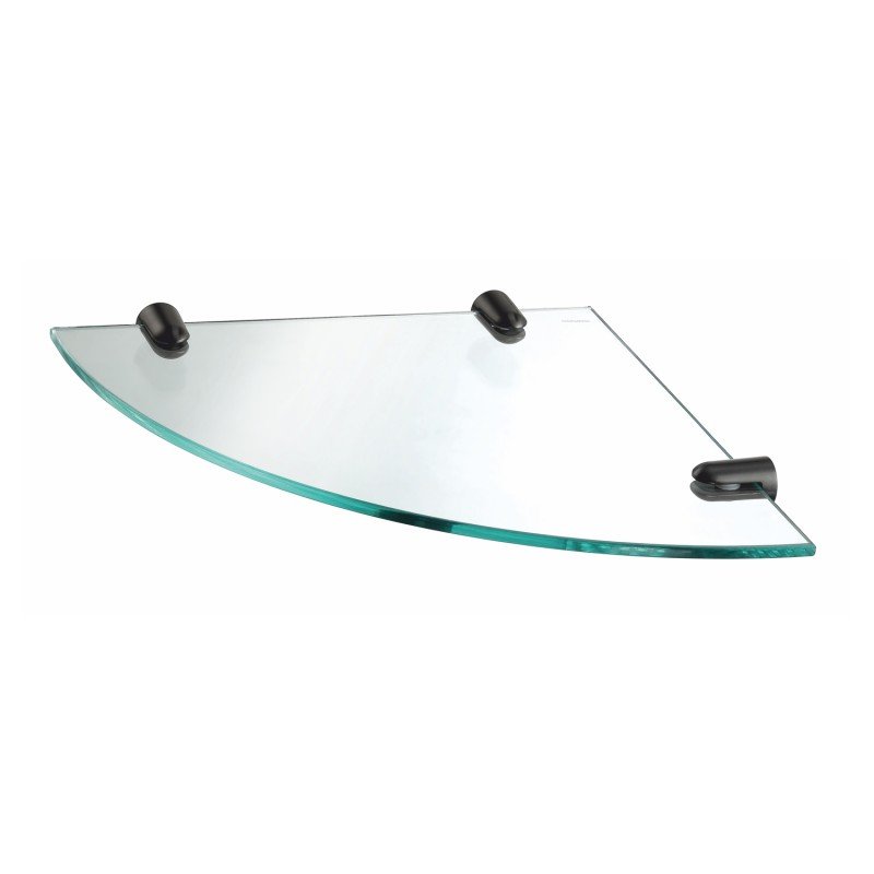 K-533GUN METAL Полка  стеклянная угловая K-533GUN METAL Полка  стеклянная угловая