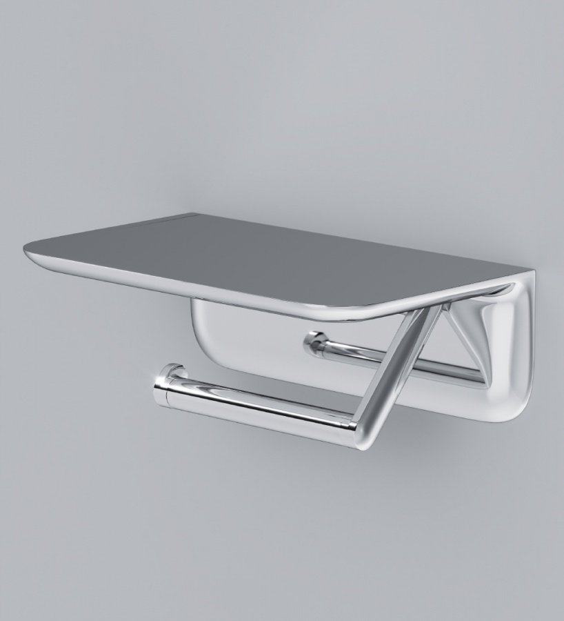 A30341500 Sensation, Держатель для туалетной бумаги с полкой, хром, шт A30341500 Sensation, Держатель для туалетной бумаги с полкой, хром, шт