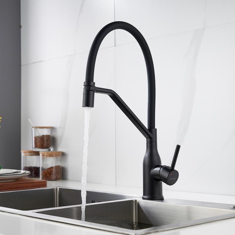 Смеситель для кухни с гибким изливом Shevanik S343H-3 Смеситель для кухни с гибким изливом Shevanik S343H-3