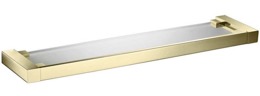 Полка стеклянная Timo Selene 17072/17 золото матовое Полка стеклянная Timo Selene 17072/17 золото матовое