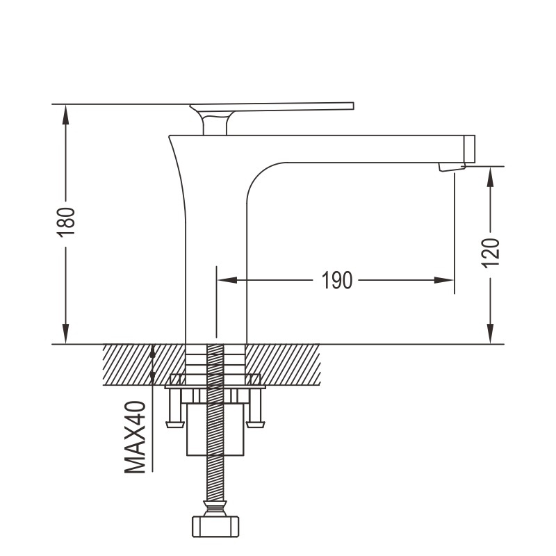 Смеситель для раковины латунь R2201F Смеситель для раковины латунь R2201F