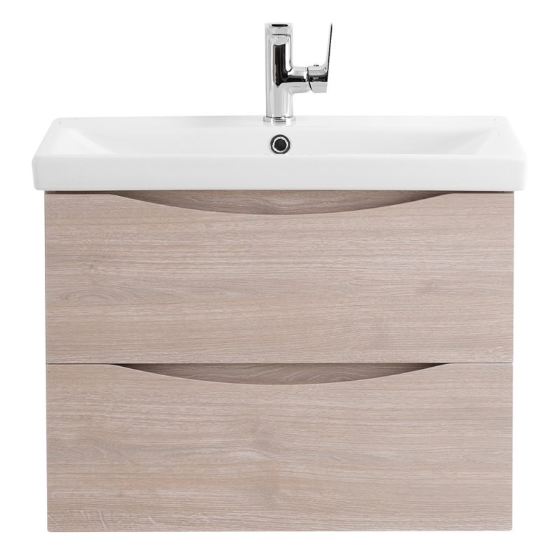 Тумба с раковиной подвесная BelBagno MARINO-CER 60 Rovere Grigio, раковина белая Тумба с раковиной подвесная BelBagno MARINO-CER 60 Rovere Grigio, раковина белая