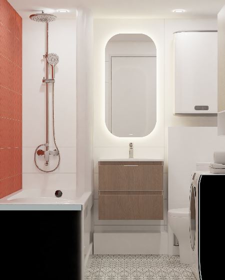 Дизайн-проект интерьера ванной комнаты