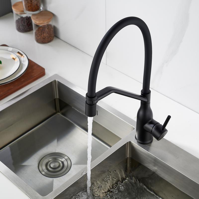 Смеситель для кухни с гибким изливом Shevanik S343H-3 Смеситель для кухни с гибким изливом Shevanik S343H-3