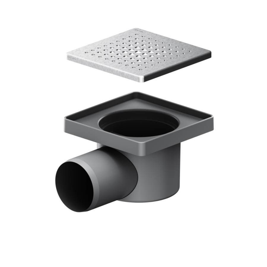 W02BD-P11-010-01SB PrimeFlow Трап для душа точечный мокрый затвор Cut Gradient 10см цвет сталь мат W02BD-P11-010-01SB PrimeFlow Трап для душа точечный мокрый затвор Cut Gradient 10см цвет сталь мат