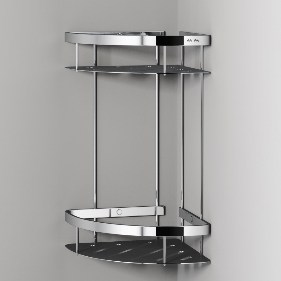 A7454200 Sense L Полка для душа угловая двухъярусная, хром A7454200 Sense L Полка для душа угловая двухъярусная, хром