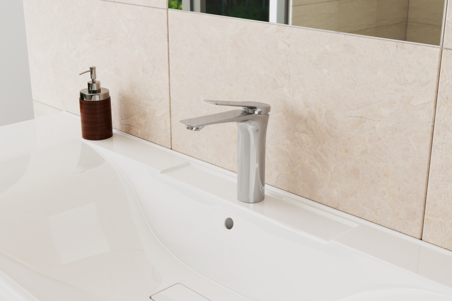 Смеситель для умывальника RUSH Bering (BE5535-11) Смеситель для умывальника RUSH Bering (BE5535-11)