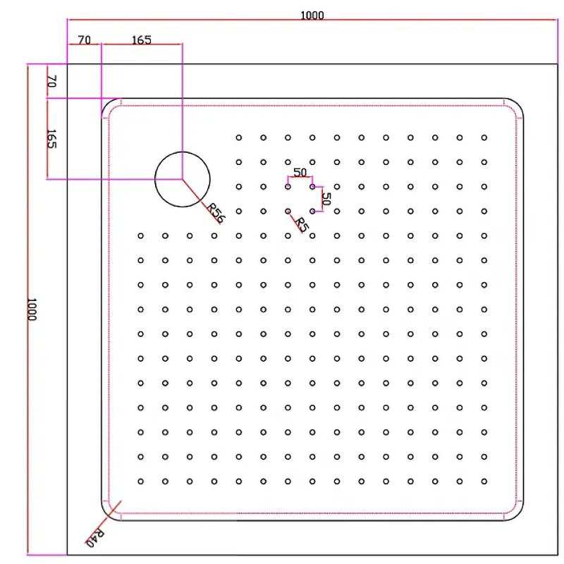 Акриловый поддон CEZARES TRAY-A-A-100-15-W0 Акриловый поддон CEZARES TRAY-A-A-100-15-W0