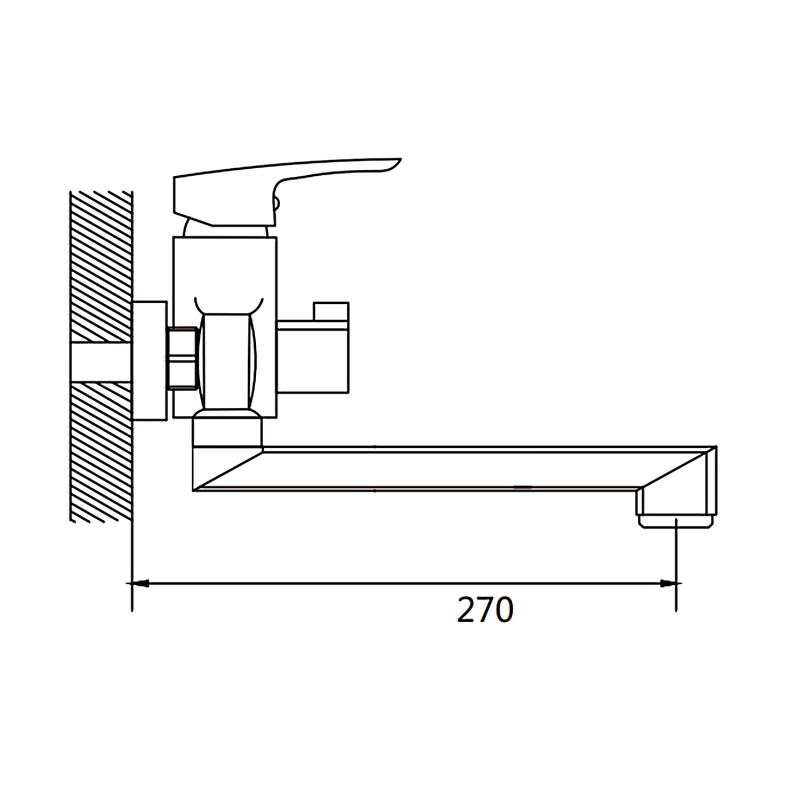 Смеситель для ванны Shevanik S85 S8502 Смеситель для ванны Shevanik S85 S8502