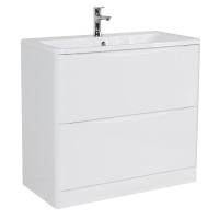 Тумба с раковиной напольная BelBagno ACQUA 100 Bianco Lucido, раковина белая Тумба с раковиной напольная BelBagno ACQUA 100 Bianco Lucido, раковина белая