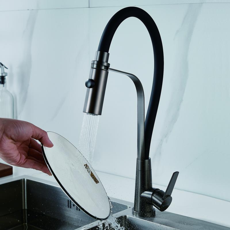 Смеситель для кухни с гибким изливом Shevanik S943 S943T-3 Смеситель для кухни с гибким изливом Shevanik S943 S943T-3