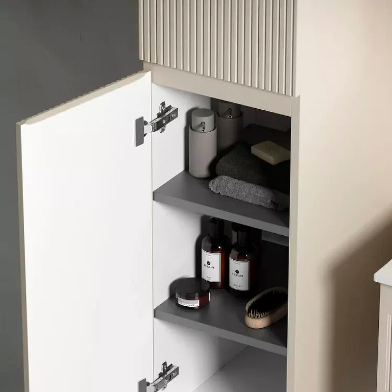 Шкаф-пенал SANCOS Snob T подвесной Beige Soft, 350х350х1650 мм, арт. PSNT35CE Шкаф-пенал SANCOS Snob T подвесной Beige Soft, 350х350х1650 мм, арт. PSNT35CE