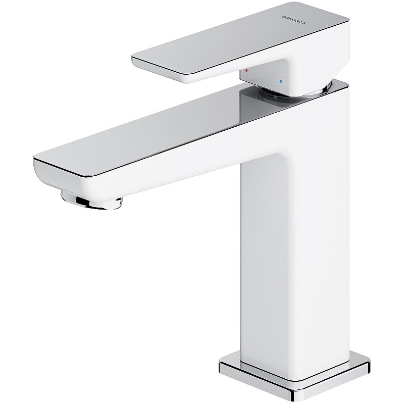 Смеситель для умывальника OMNIRES PARMA PM7410CRB (хром/белый) Смеситель для умывальника OMNIRES PARMA PM7410CRB (хром/белый)