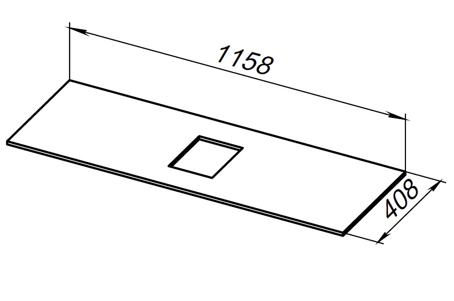 Столешница Allen Brau Priority 120 1.31012.G графит Столешница Allen Brau Priority 120 1.31012.G графит
