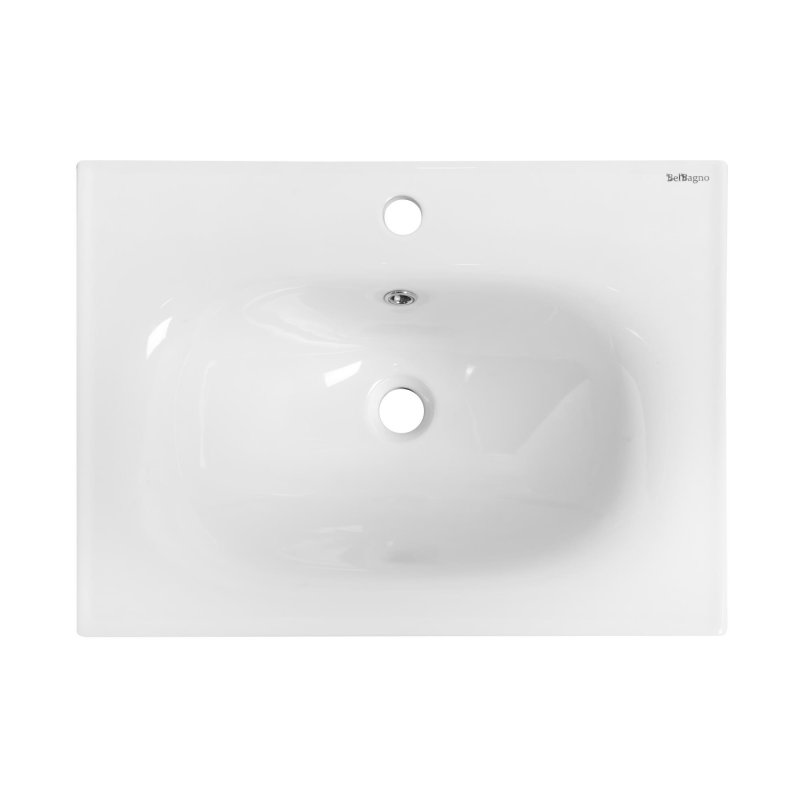 Тумба с раковиной подвесная BelBagno ETNA-H60 60 Rovere Moro, раковина белая Тумба с раковиной подвесная BelBagno ETNA-H60 60 Rovere Moro, раковина белая