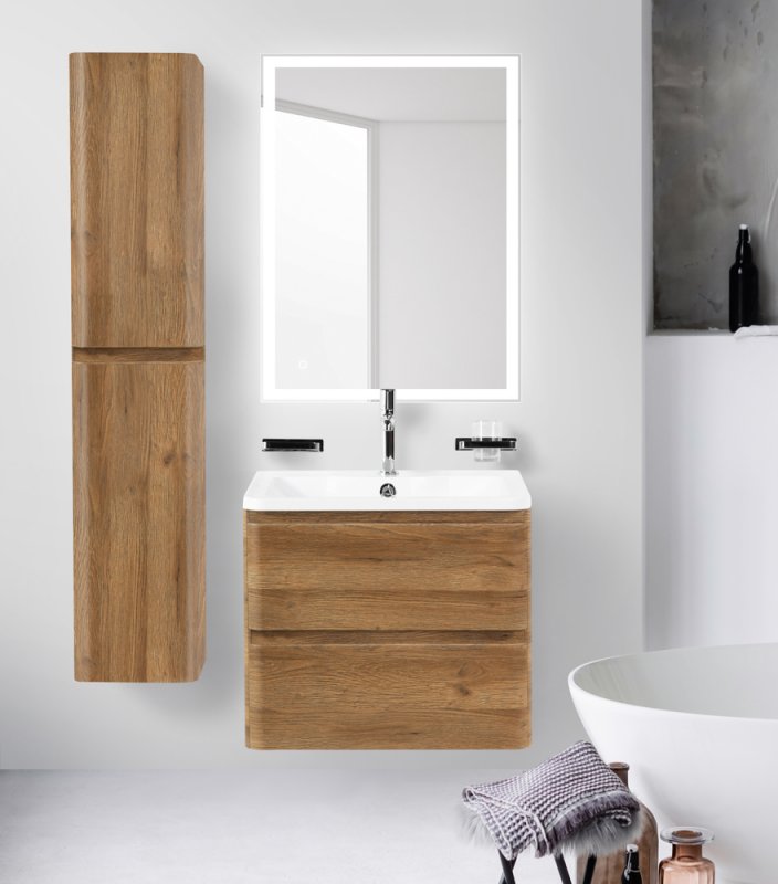 Тумба с раковиной подвесная BelBagno ALBANO 70 Pino Scania, раковина белая Тумба с раковиной подвесная BelBagno ALBANO 70 Pino Scania, раковина белая