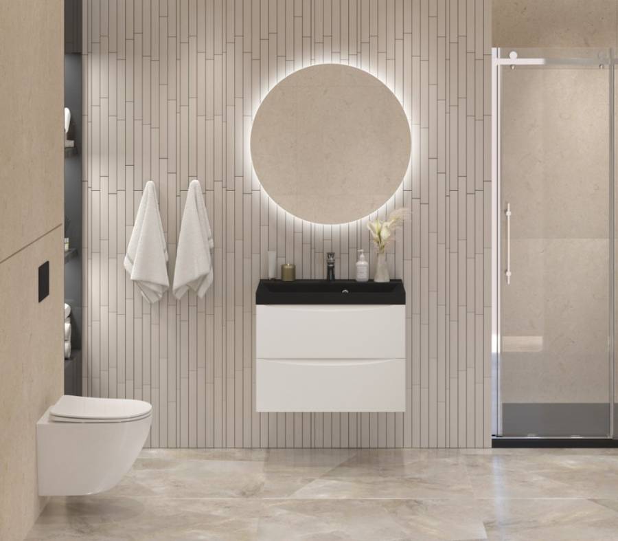 Тумба с раковиной подвесная BelBagno MARINO 60 Rovere  Nature Тумба с раковиной подвесная BelBagno MARINO 60 Rovere  Nature
