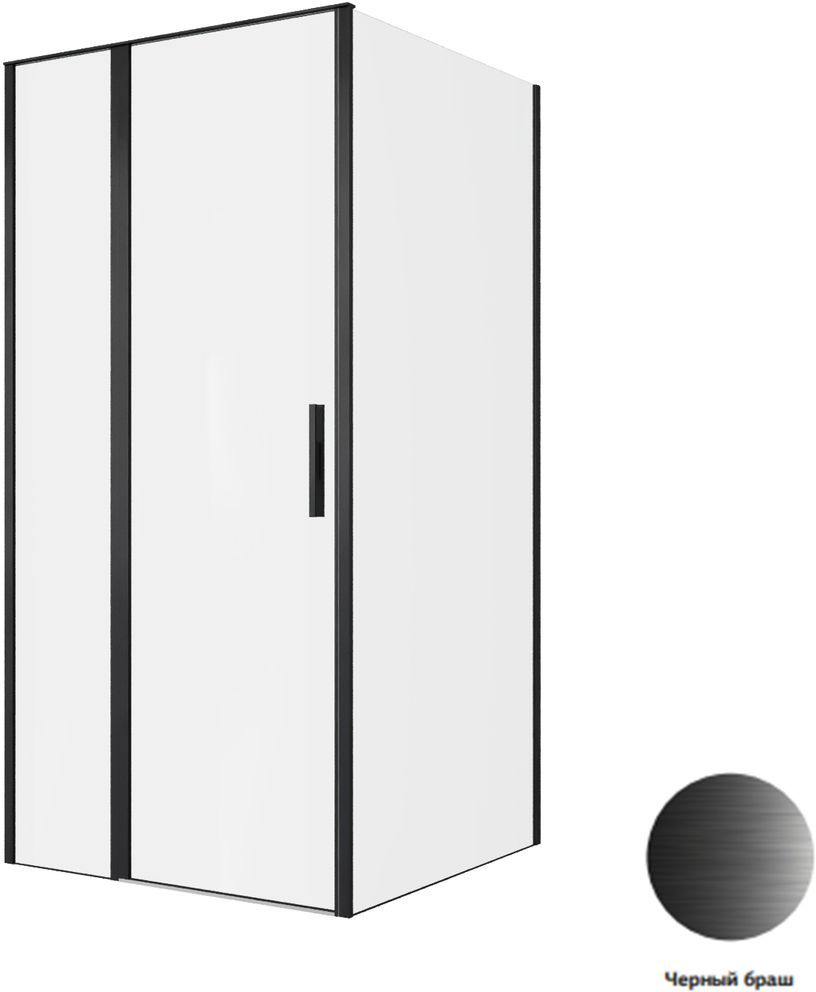 Душевой уголок Allen Brau Priority 100x100 3.31030.BBA + 3.31048.BBA черный браш Душевой уголок Allen Brau Priority 100x100 3.31030.BBA + 3.31048.BBA черный браш