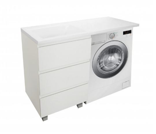 Комплект мебели Dallas Luxe 1100х482 левосторонний напольный 3 ящика (ШхГхВ) 448х476х860 Комплект мебели Dallas Luxe 1100х482 левосторонний напольный 3 ящика (ШхГхВ) 448х476х860