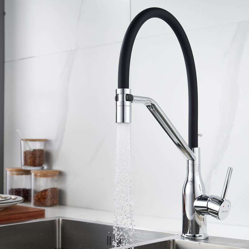 Смеситель для кухни с гибким изливом Shevanik S343-3 Смеситель для кухни с гибким изливом Shevanik S343-3