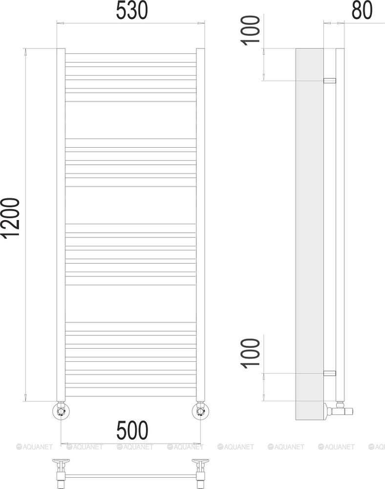 Полотенцесушитель Terminus Тоскана П19 500х1200 Полотенцесушитель Terminus Тоскана П19 500х1200
