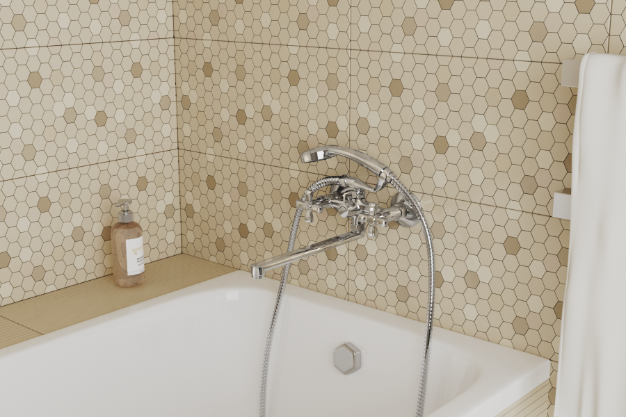 Смеситель для ванны с длинным поворотным изливом RUSH Bianki (BI7650-51) Смеситель для ванны с длинным поворотным изливом RUSH Bianki (BI7650-51)