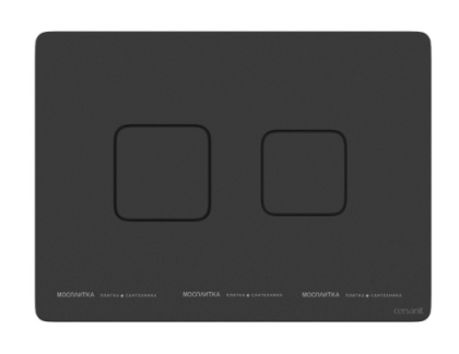 Кнопка ACCENTO SQUARE пневматическая пластик черный матовый                                                                                                                                                                                                    