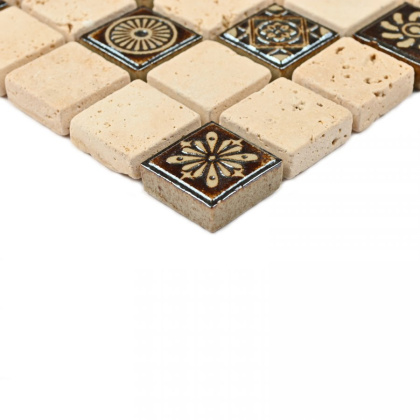 Мозаика натуральный камень Milan-1 (чип 7*20*20) 30,5*30,5(13шт.-1,21м2), м2 Мозаика натуральный камень Milan-1 (чип 7*20*20) 30,5*30,5(13шт.-1,21м2), м2