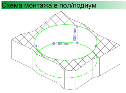 Акриловая ванна Gemy G9090 B Акриловая ванна Gemy G9090 B