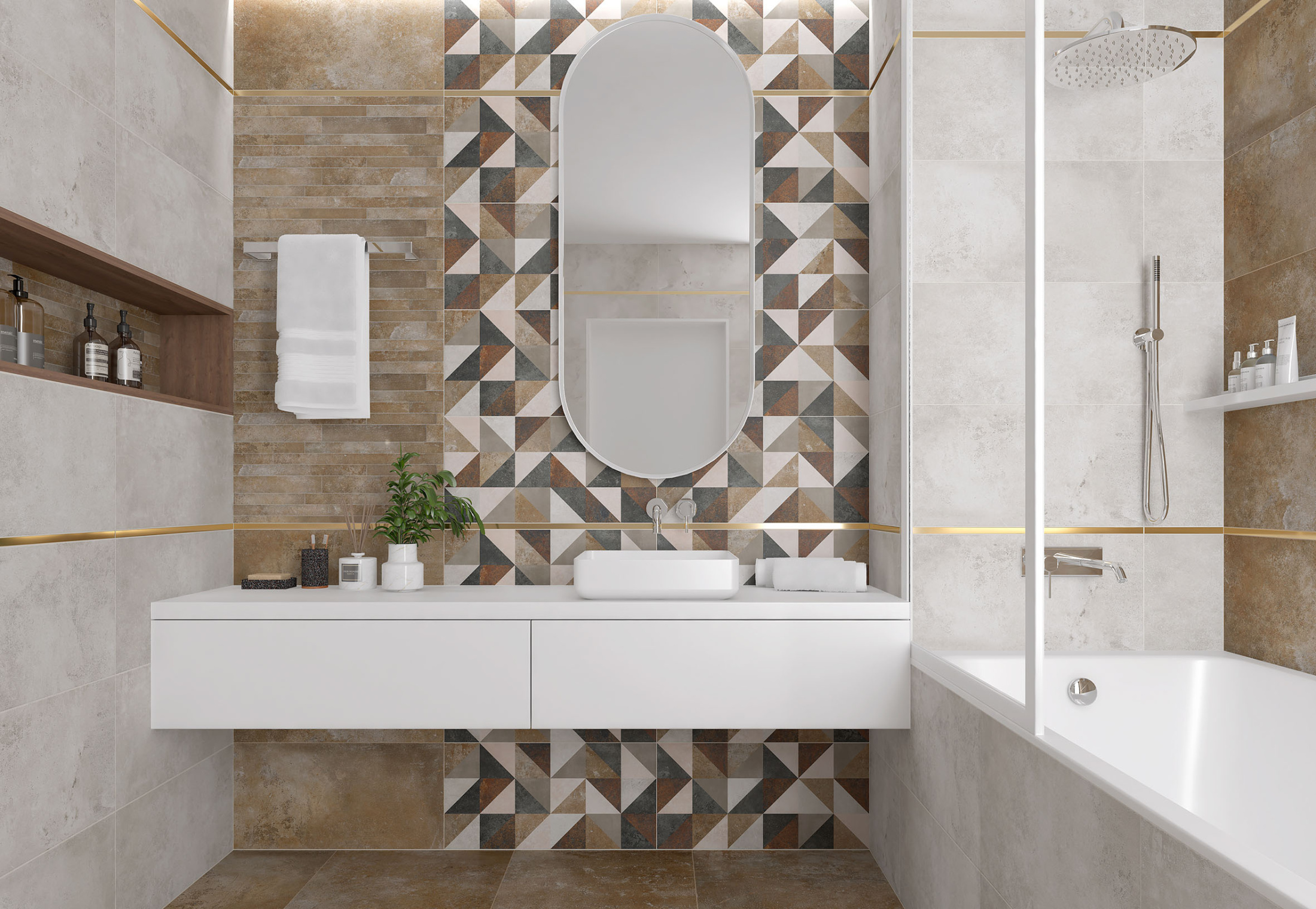 Ferry Плитка настенная микс 18-01-10-3631 30х60