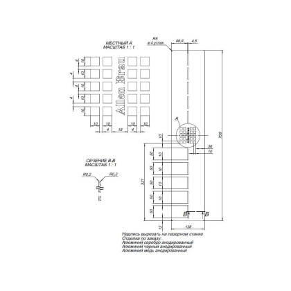 Накладка для сифона Allen Brau Infinity 8.210N4-BBA черный браш